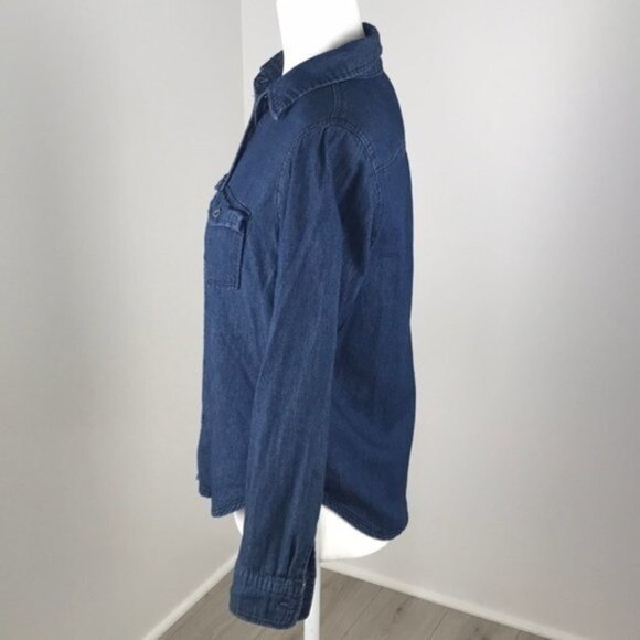 Ali & Kris Blue Button Down Shirt Size M - Picture 3 of 8